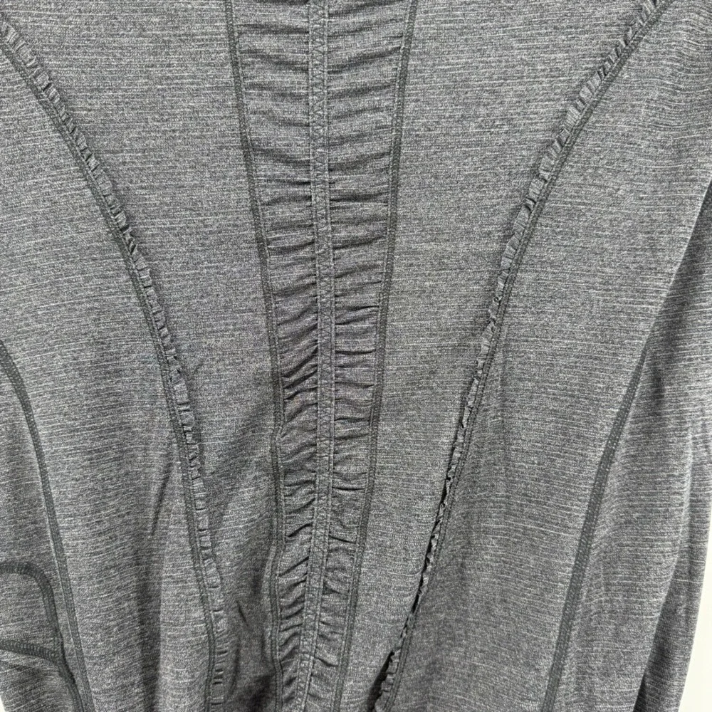 Lululemon Run: Silver‎ Bullet Short Sleeve Tech Drawstring Hem Yoga Top Size 12